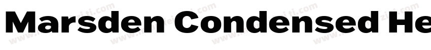 Marsden Condensed Heavy字体转换
